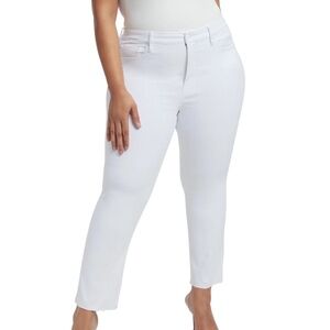 Good American size 16 white jeans  high rise Good Waist with stretch